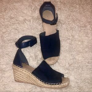 Gap Navy Espadrille Wedges